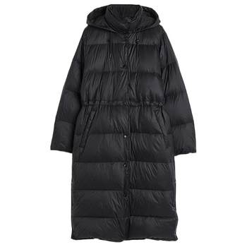 HM women's down jacket spring hydrophobicສະດວກສະບາຍ casual down jacket ຍາວກາງ 1195735