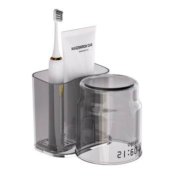 Kaman mouthwash cup wall-mounted toothbrush storage rack