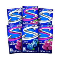 Dazzling Grape Blueberry Taste 28 tranches * 6 boxé sans sucre de gomme à mâcher Frais respiratoires portables simples