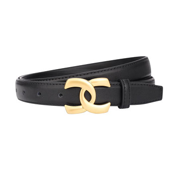 Ladies belt 2025 new style leather decoration