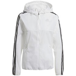 Adidas Adidas Jacket Women's 2024 Spring New Running Wear ສີຂາວເສື້ອກິລາ Hooded Jacket GQ0564