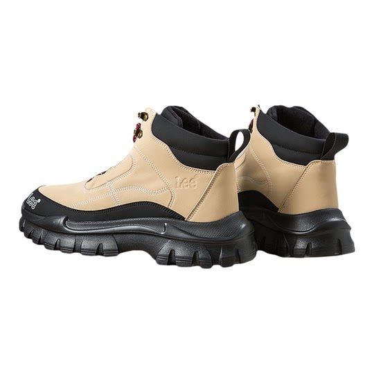 Lee官方男鞋2025冬季季新款男士休闲高帮鞋厚底雪地靴工装马丁靴