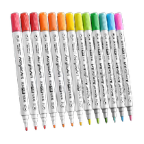 touchcolor double-headed acrylic marker pen 24 colors 36 colors 48 colors waterproof students special opaque color can be stacked