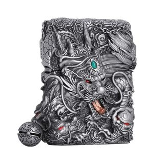 Zippo shenlong copper gives gifts to kowloon and brings wealth