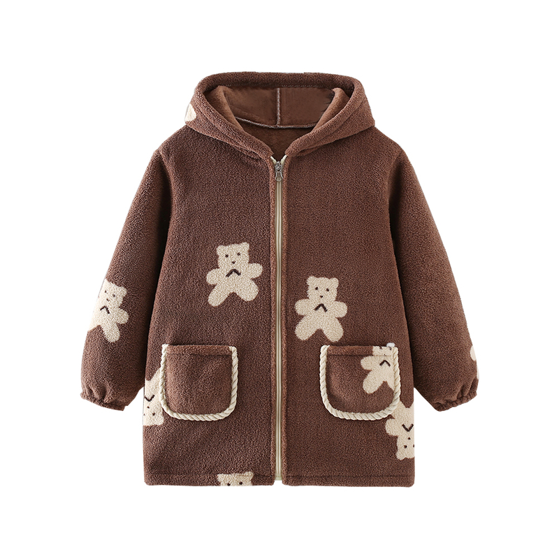 Children's velvet thickened anti-dirty clothing