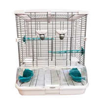 Hagen Parrot Bird Cage Luxury Large Large Size Stainless Steel Cage Tiger Leather Pinepeony Acrylic Breeding Bird Cage