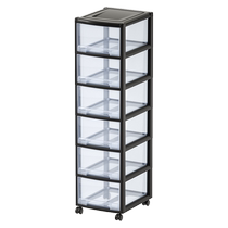 Storage cabinet drawer-type multi-layer snack toy storage box household floor-standing plastic cabinet without installation