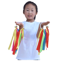 Kindergarten dance wrist flower childrens day performance sequined hand flower sports meeting props bell bracelet