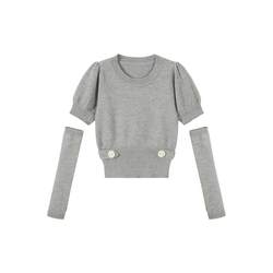 I am your cc. Specialty ~ Design niche puff sleeve top for women autumn slimming sweater