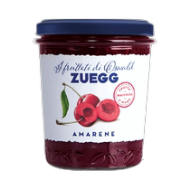 Confiture de pulpe de cerise Carrie ZUEGG importée dallemagne 320g × 1 bouteille confiture de pain au yaourt à la pulpe de cerise noire