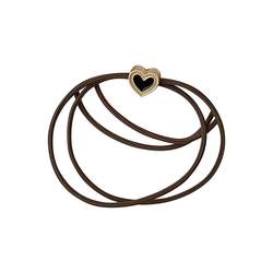 Hair tie 2024 new high-end rubber band women's hair tie adult hair band girls hair rope leather case adult headwear