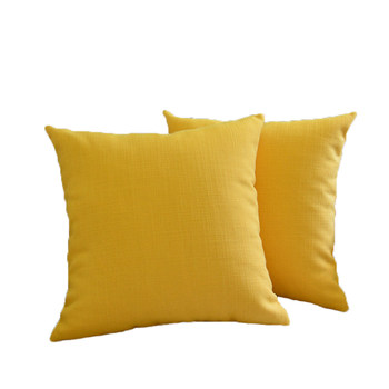 New linen pillow cushion simple modern sofa solid color rectangular pillow custom-made without core back pillow case