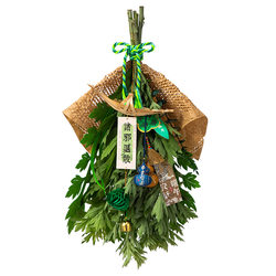 Dragon Boat Festival Decorative Hanging Ornaments, Fresh Mugwort and Calamus Bouquet, Door Hanging, Handmade DIY Materials, Home Door Decoration