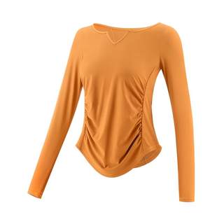 VfU 小蛮腰长袖瑜伽服女速干防晒健身运动上衣普拉提训练罩衫秋冬