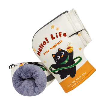 Electric vehicle thickened warm and waterproof winter handle cover