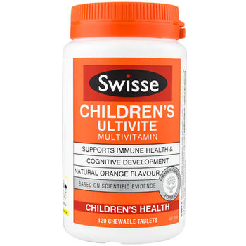 Swisse Children's Multivitamin 120 ເມັດ ອາຫານເສີມຫຼາຍມິຕິ ວິຕາມິນຊີ ເມັດ VC