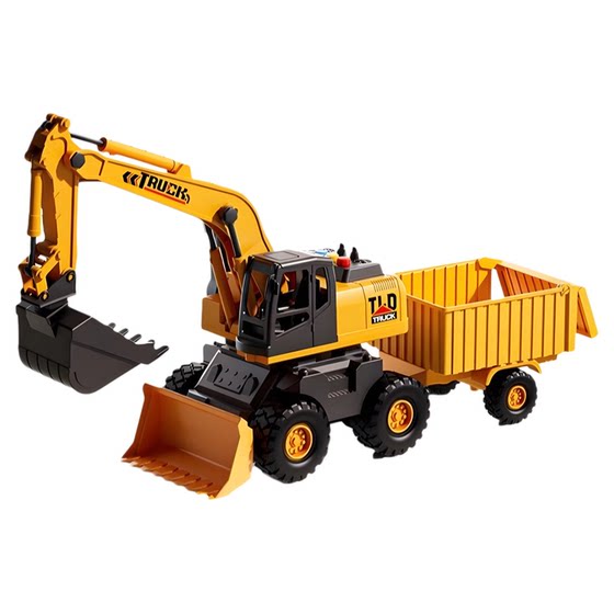Construction truck toy boy excavator transporter spray