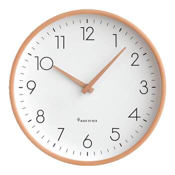 Mjk simple solid wood clock wall clock living room 2025 new home silent clock wall quartz clock wall watch