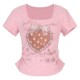 Leprechaun's Pocket Strawberry ສີບົວພິມເສື້ອທີເຊີດແຂນສັ້ນ