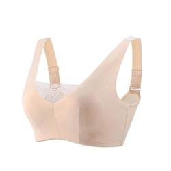 HKXTL Ice Silk Thin Prosthetic Breast Special Bra Sports Gathering Breathable Breathable Soft Seamless Underwear 9018