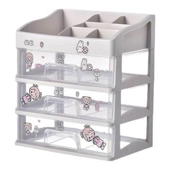 Desktop makeup storage box organizing storage rack dust-proof drawer lipstick skin care mask brush dressing table storage rack