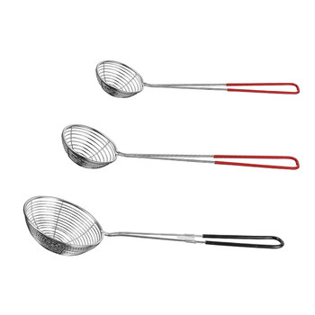 Red handle pearl milk tea deepening strainer colander