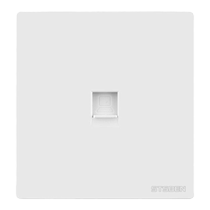 Type 86 concealed straight-through head broadband information network port panel double-sided direct plug crystal head computer network cable socket