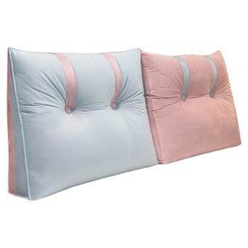 Bed cushion pillow bedside cushion soft bag