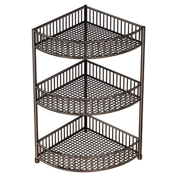 Kitchen storage rack countertop corner triangle seasoning rack