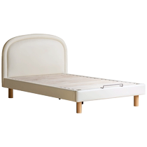 Genji Muyu childrens bed teen single bed boy and girl white soft bed cream style home small bed