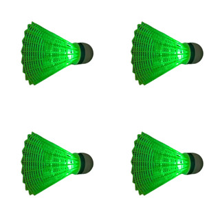 夜光羽毛球发光防风耐打户外夜用夜间荧光耐用带灯鹅毛球尼龙塑料