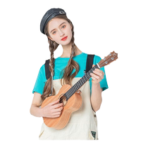Music Shell KAKA200 Ukulele Beginner 23-inch Small Guitar for Children and Male Students to Learn Musical Instruments