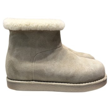 European and american sheepskin all-in-one warm snow boots short boots