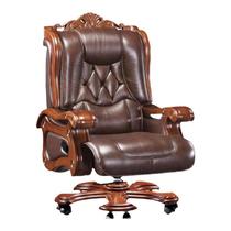 Boss chair leather business executive chair reclining massage computer chair home lifting solid wood study office swivel chair