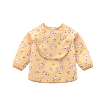 Rabbi baby eating smock waterproof bib worn backwards