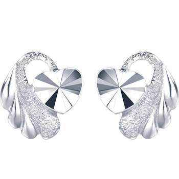 Chow sang sang pt950 platinum earrings women's jewelry