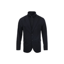 (Self-operated) EMPORIO ARMANI Armani solid color fake two-piece pocket long-sleeved suit jacket