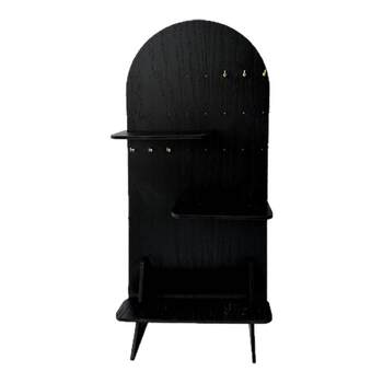 Black oval hole board jewelry display and storage props