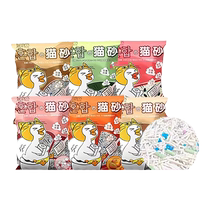 NiYa tofu mixed cat litter bentonite baking soda low dust odor masking cat supplies 6 bags 2 5kg