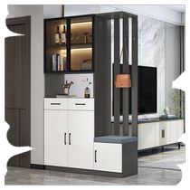 Rich zone entrance cabinet shoe cabinet integrated modern home door storage cabinet entry door partition multi-functional wine cabinet