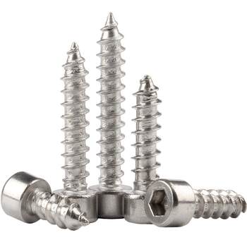 304 ສະແຕນເລດສະແຕນເລດ hexagonal self-tapping screws ລໍາໂພງລໍາໂພງຕົນເອງ tapping screws ໄມ້ຂະຫນາດນ້ອຍ M2M3M4M5M6