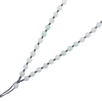 Real jade green and white jade pendant lanyard