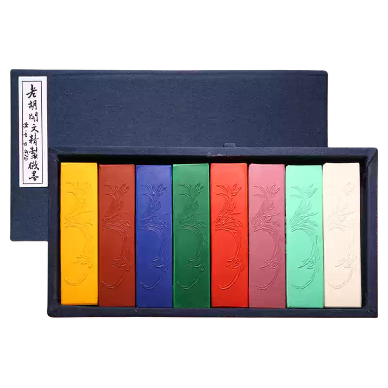 非遗徽墨古法制作胡开文墨条松烟桐油烟墨块老墨条国画书法专用墨条墨锭