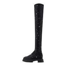SW BEDFORDLAND COSMIC BOOT spring thick-soled crystal long over-the-knee boots for women slim boots