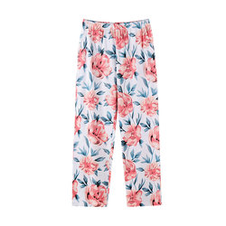 AB underwear pure cotton pajamas women's summer thin 100% cotton 100% middle-aged and old mothers can wear floral trousers home pants