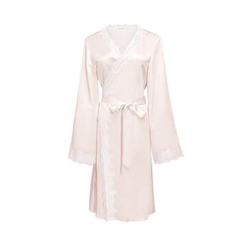 Manitou wedding mulberry silk lace ສັ້ນ nightgown ງ່າຍດາຍ wedding lace lace