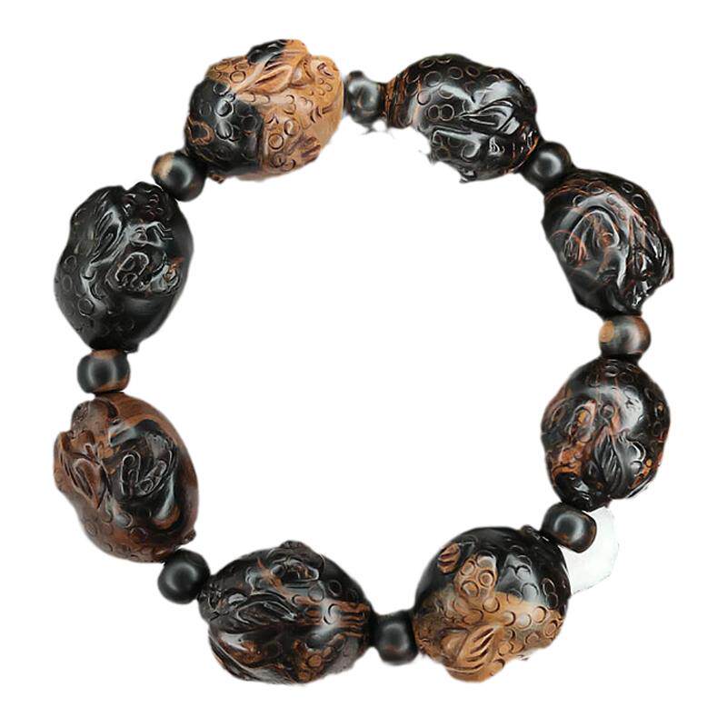 Fidelity Hailiu Wen playing Buddhist beads bracelet