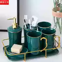 Mok Green три чашки (с подносом+золотой рамой)