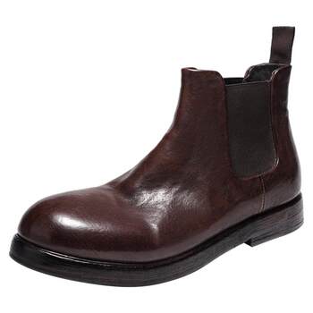 Dreambox junbo handmade horse leather chelsea boots