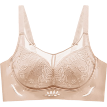 Lingerie fine section féminine Grande poitrine avec une petite antiDrooping anti-Drooping Collecting-Adjusted Type of Venebra Summer Breathable Dongle Cup